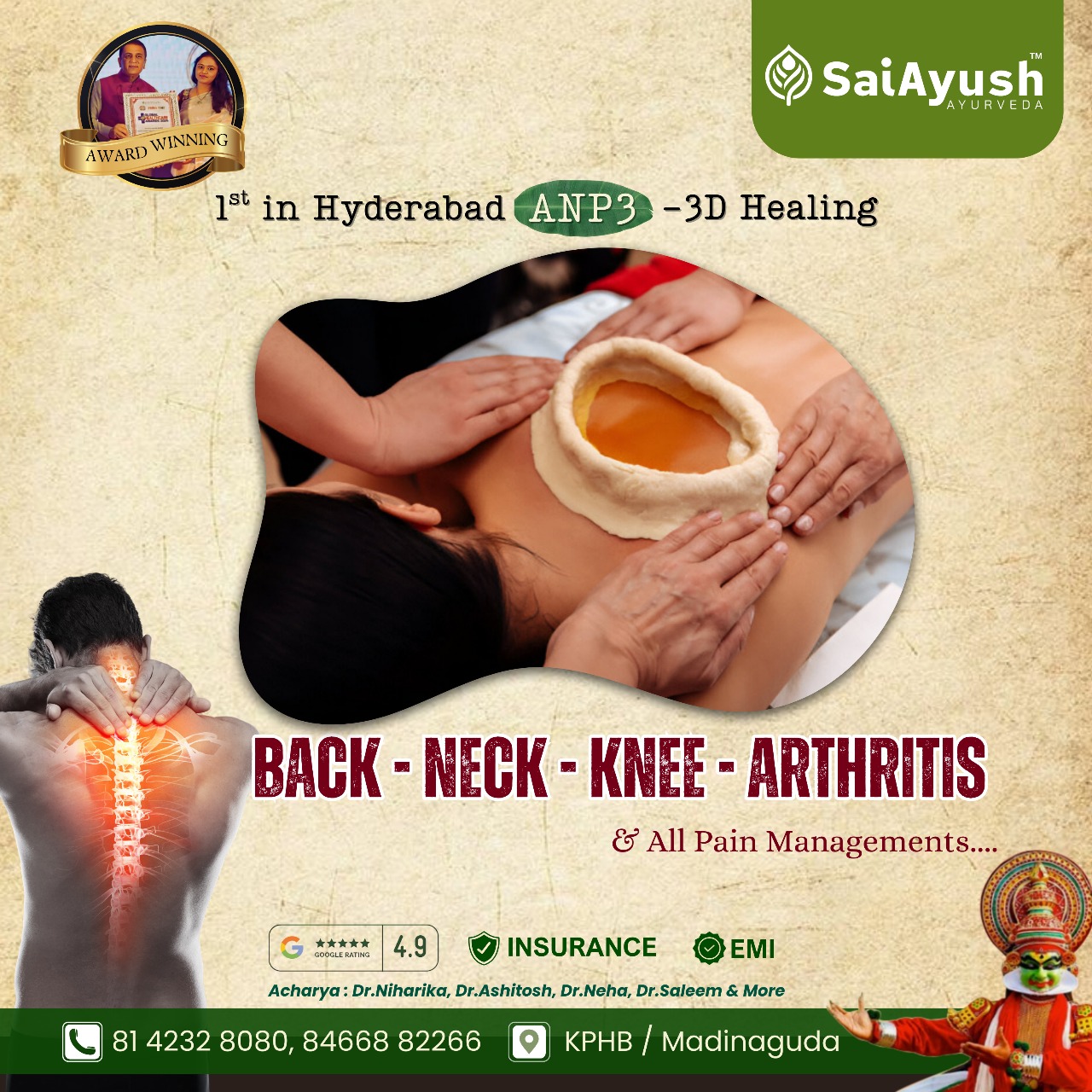 Back, Neck, Knee, Arthritis & Pain Management in Hyderabad
