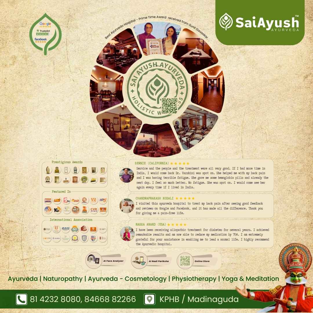 Award-Winning Ayurvedic Hospital in Hyderabad | Sai Ayush Ayurveda – Trusted Globally