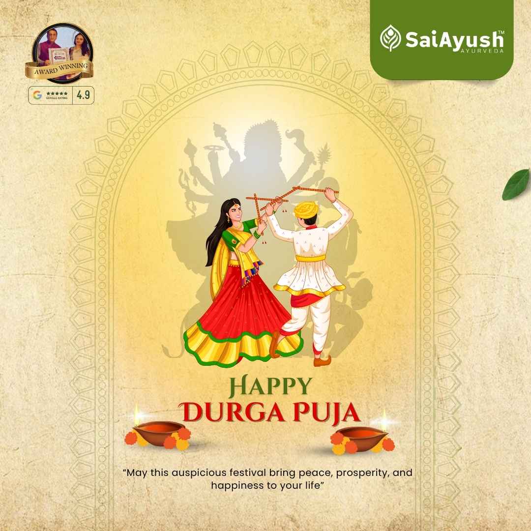 Happy Durga Pooja from Sai Ayush Ayurveda Hospital